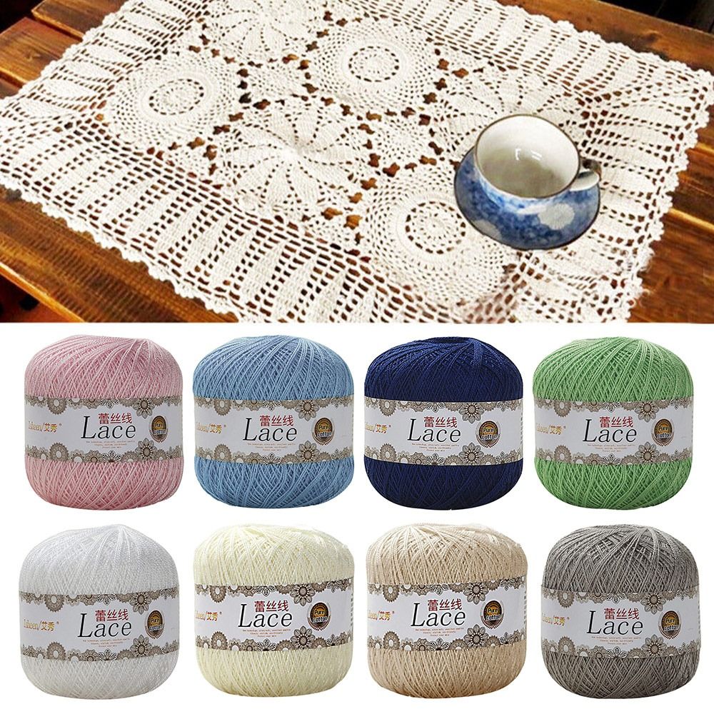 Cotton Embroidery Thread Skeins - 50g/Ball weiches Baumwoll spitzen garn Häk