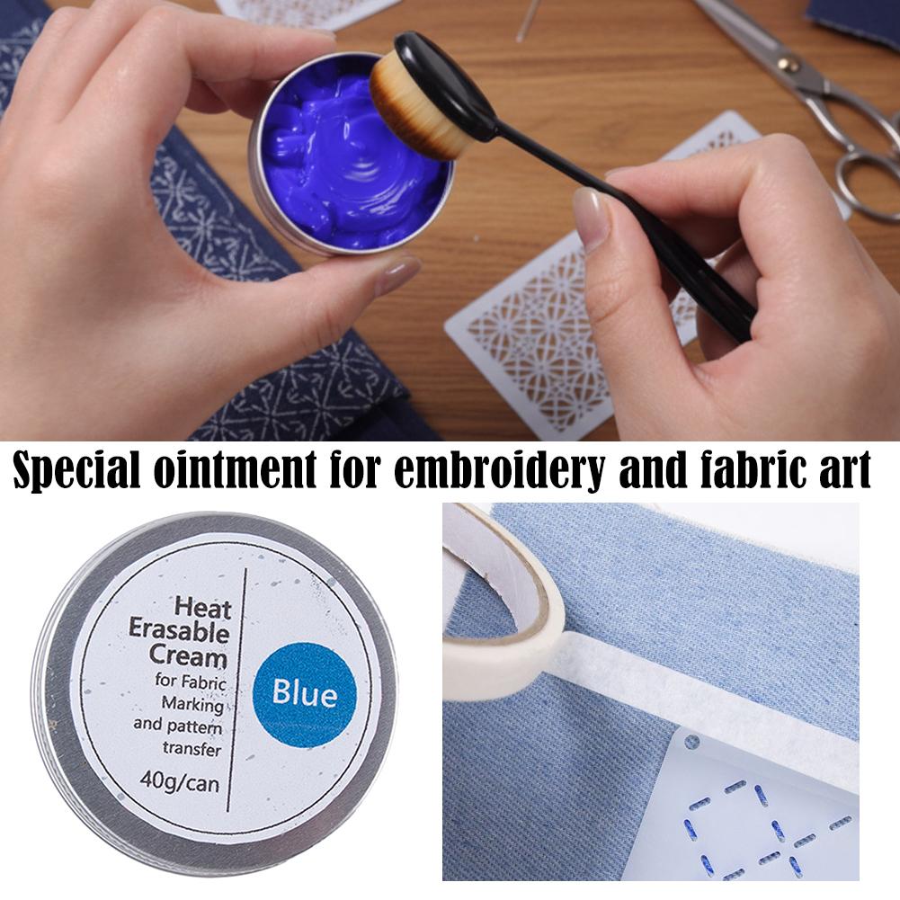 Sewing - Hitze-Entfernbarer Stoffmarkierungspaste Stickmuster-Transferpaste zum Aufbügeln Nähwerkzeug-Set