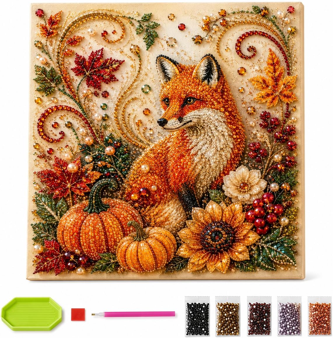 Herbst-Diamantperlen-Malset, H – Painting Supplies Bewertung und Preis
