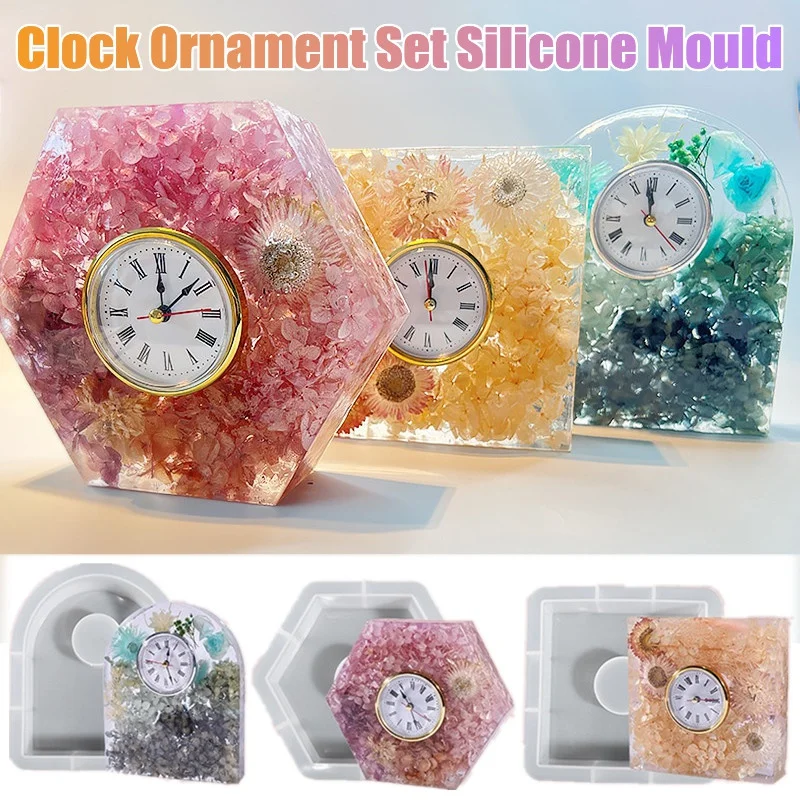 Uhr Ornament Set Silikonform U – Silicone Epoxy Resin Molds Set Bewertung und Preis