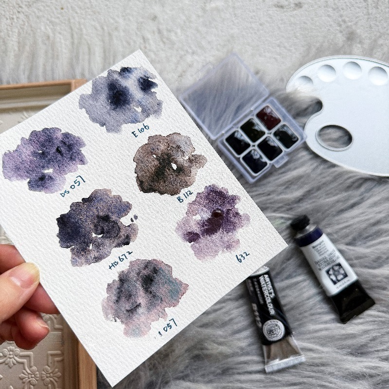 6 Farben 1ml White Night Colle – Watercolor Paint Set Solid Pigment Bewertung und Preis